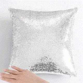 Custom Cat Photo Magic Sequin Pillow Personalized Reversible Throw Pillowcase with Your Pet Picture Gift for Cat Lovers