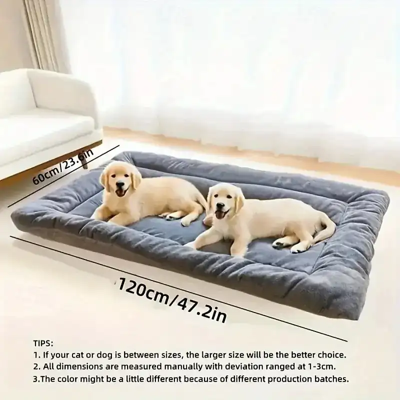 Large Dog & Cat Bed, Reversible Plush Pet Mattress, Cozy Sofa Bed for Dogs, Popular Social Media Pet Mat, Soft Washable Pet Nest for Large Dogs -