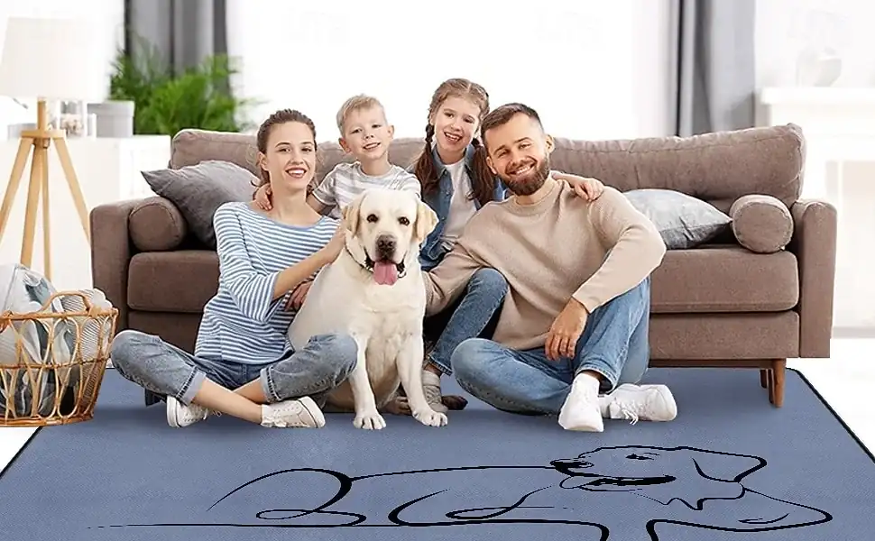 2 Pack Washable Pee Pads for Dogs 18"x24" Reusable Training Puppypads Absorbency Non-Slip & Leak-Proof for Pet Whelping Box Playpen Crate Sofa Bed Flo