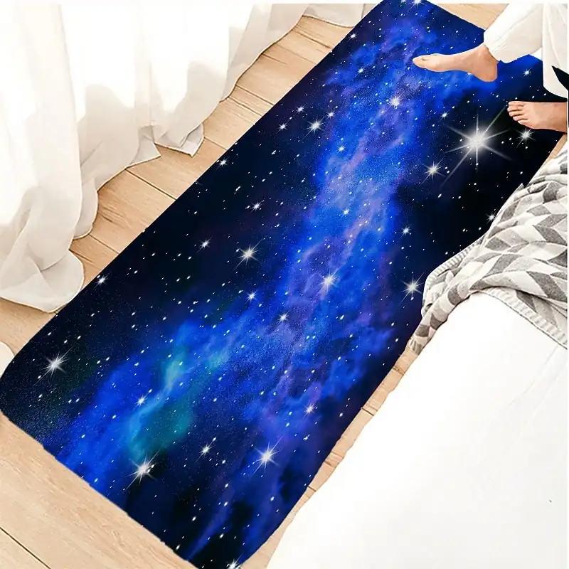 Galaxy Star Area Rug Rug for Livingroom Non Slip Floor Mat Bedside Livingroom Bedroom Indoor Outdoor